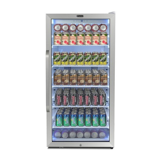 Front Zoom. Whynter - Freestanding 8.1 cu. ft. Stainless Steel Commercial Beverage Merchandiser Refrigerator - Silver.