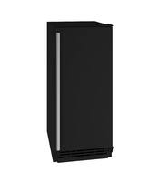 U-Line - 15" 25-lb Freestanding Icemaker - Black - Angle_Zoom