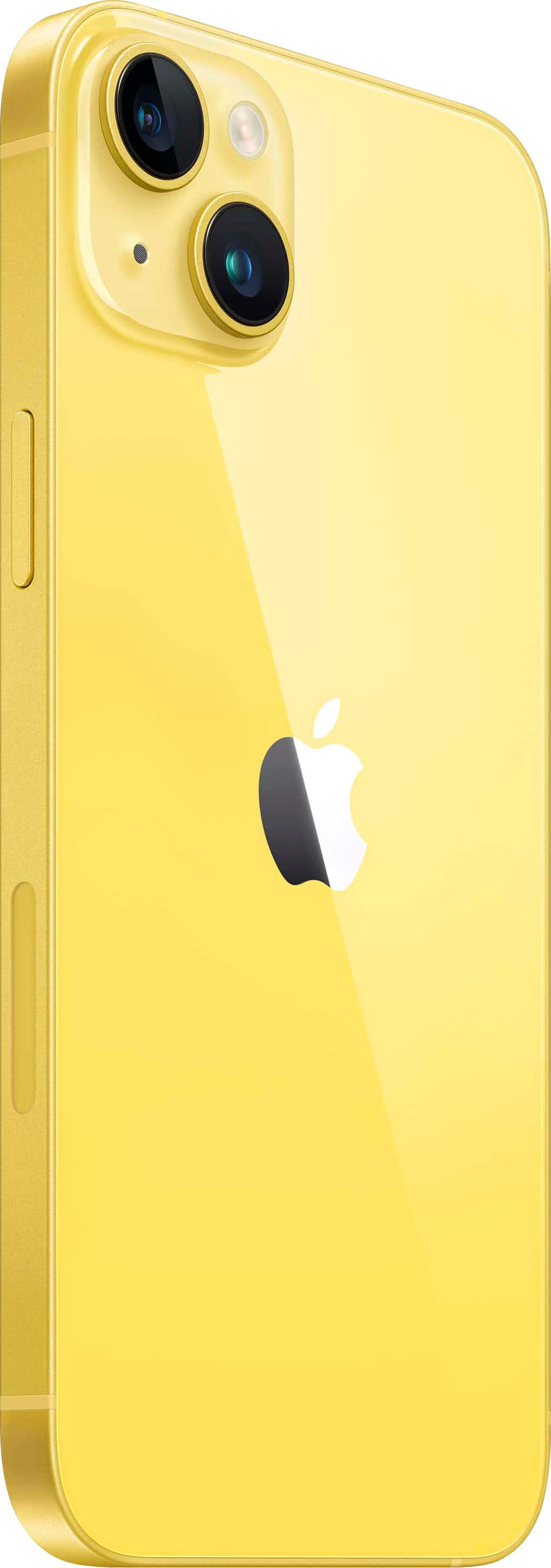 Left View: Apple - iPhone 14 Plus 256GB - Yellow (T-Mobile)