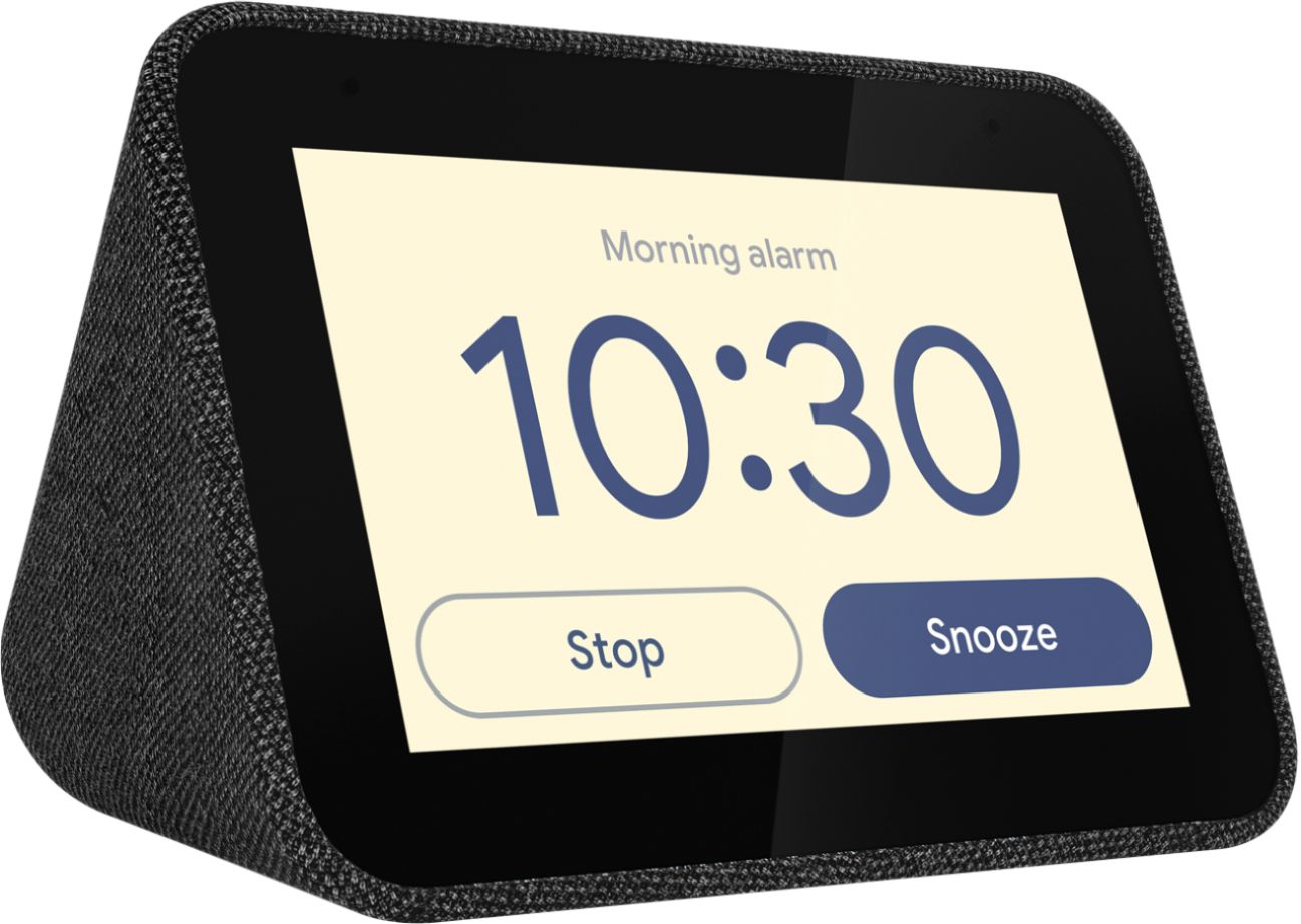 Best Buy: Lenovo Smart Clock with Google Assistant Charcoal ZA4R0037US