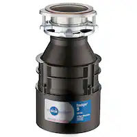 InSinkerator - Badger 5 Lift and Latch Standard Series 1/2 HP Continuous Feed Garbage Disposal Cordless - Black - Front_Zoom