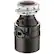 Alt View 12. InSinkerator - Badger 5 Lift and Latch Standard Series 1/2 HP Continuous Feed Garbage Disposal Cordless - Black.