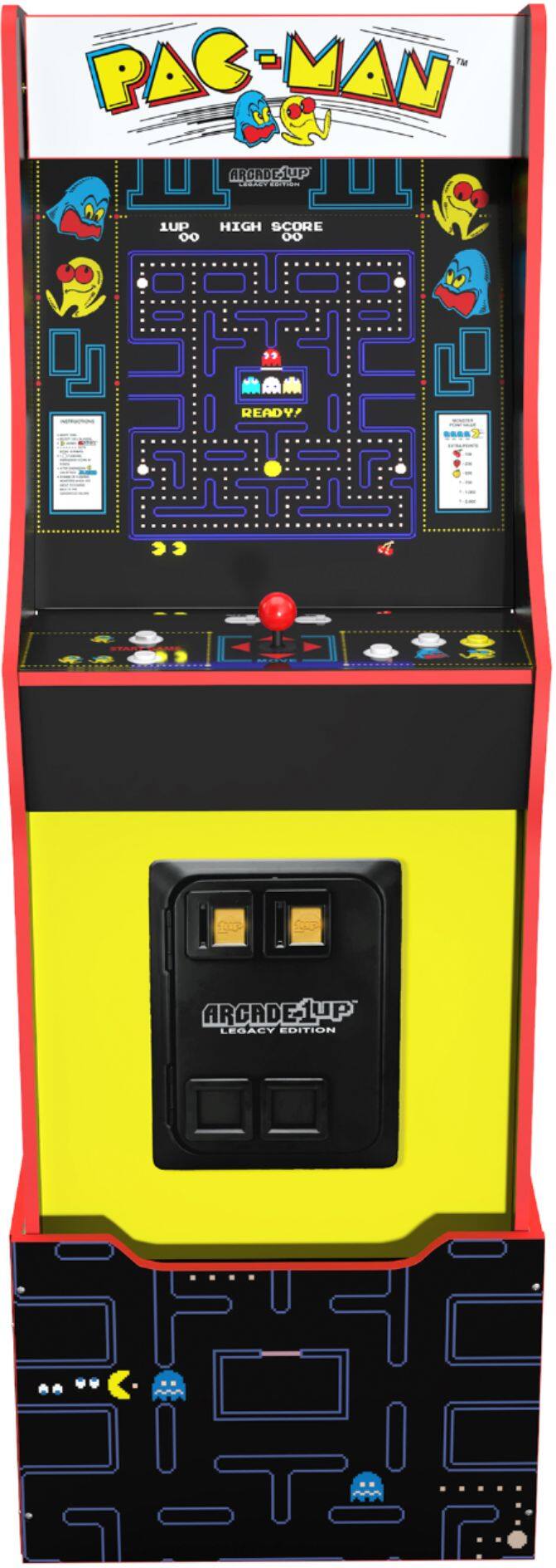 Alt View 17. Arcade1Up - Pac-Man Legacy 12-in-1 Arcade.