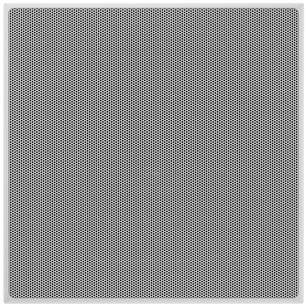 Front. Bowers & Wilkins - GR66SQ Square Grills Pair - White.