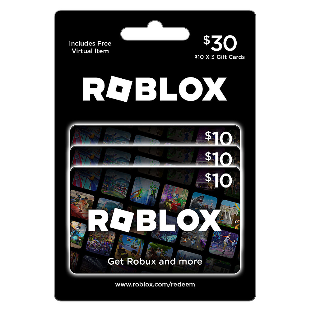 Roblox $30 Physical Mulit-pack Gift Card [Includes Free Virtual