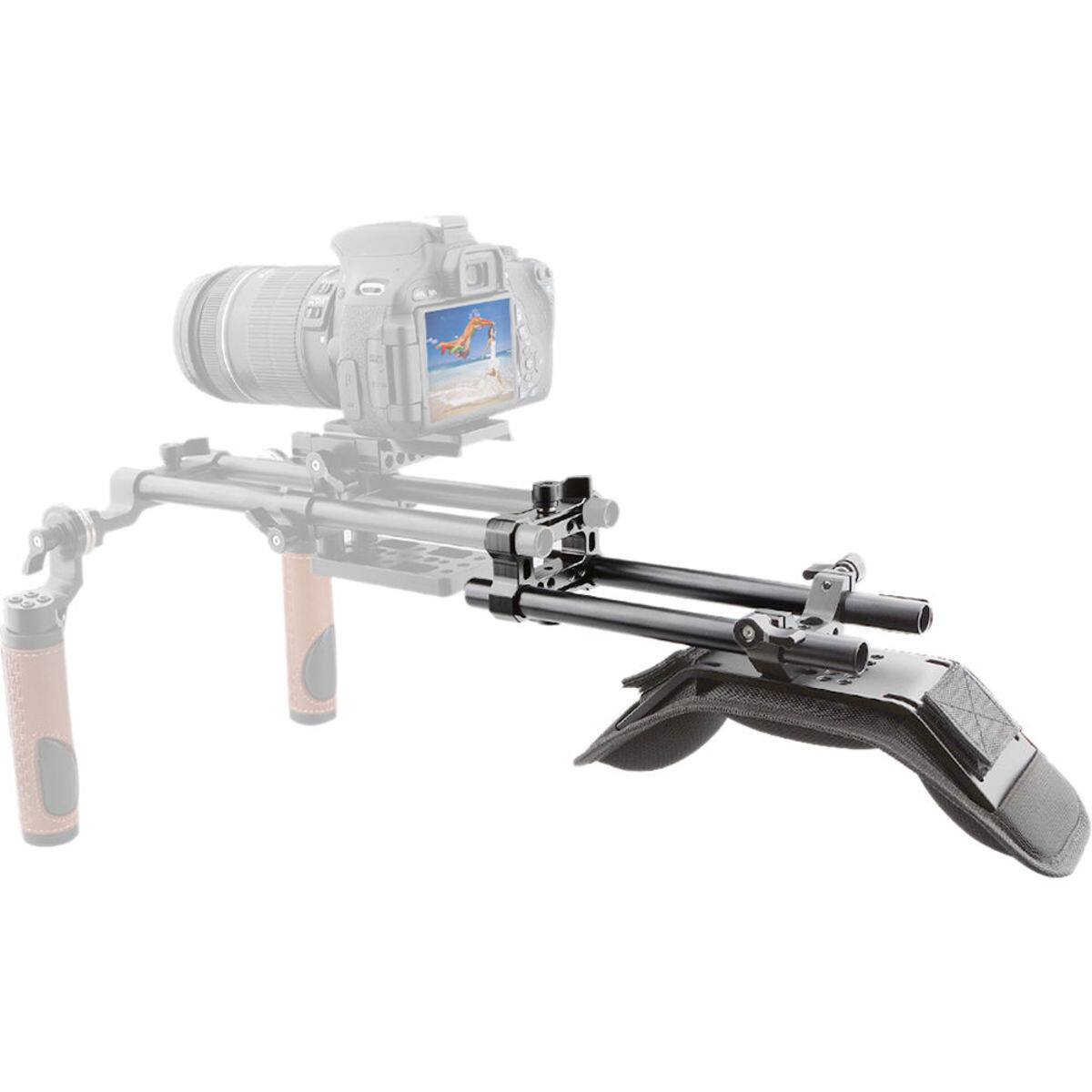 Alt View 5. CAMVATE - CAMVATE Shoulder Mount Kit for 15mm Rail Support Rig, Riser Railblock.