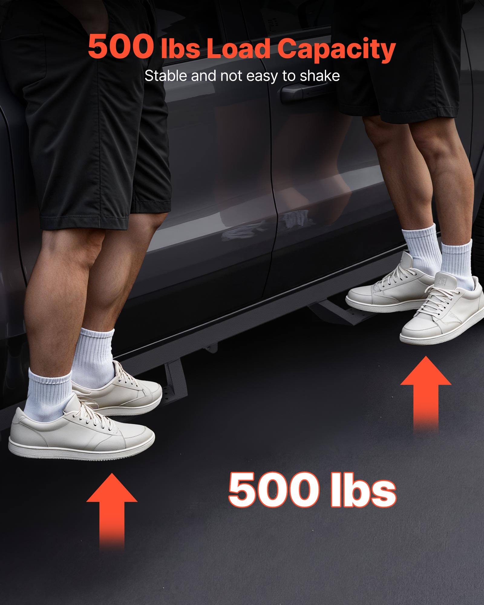 500 lbs Load Capacity  
Stable and not easy to shake  
500 lbs