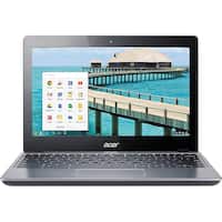 Acer - C720P 11.6" Pre-Owned Touchscreen Chromebook - Intel Celeron 2955U - 4GB Memory - 16GB HDD - Front_Zoom