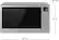 Angle. Panasonic - 1.1 Cu.Ft 1000 Watt GN68KS 2-in-1 Inverter Microwave Oven with FlashXpress Broiler - Stainless Steel.