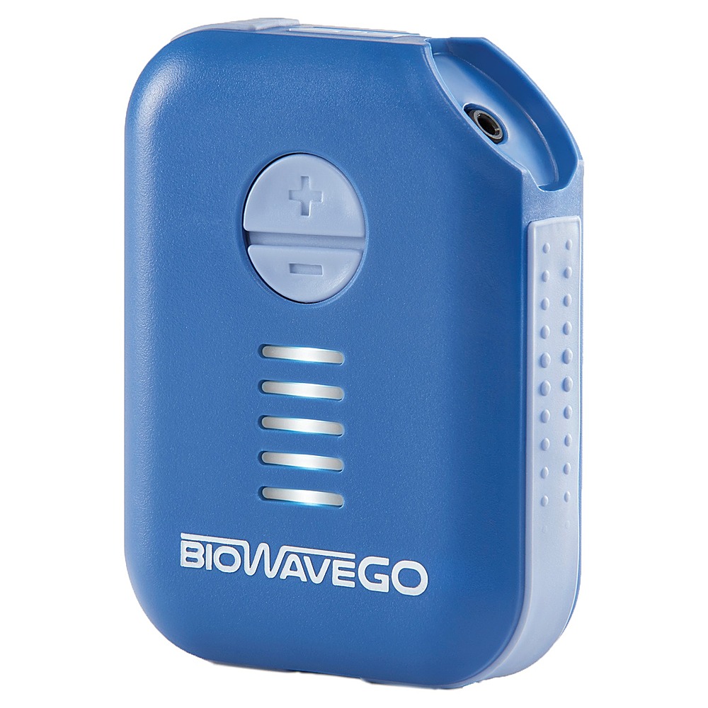 Angle View: BioWaveGO Non-Opioid FDA Cleared Wearable Chronic Pain Relief Technology - Blue