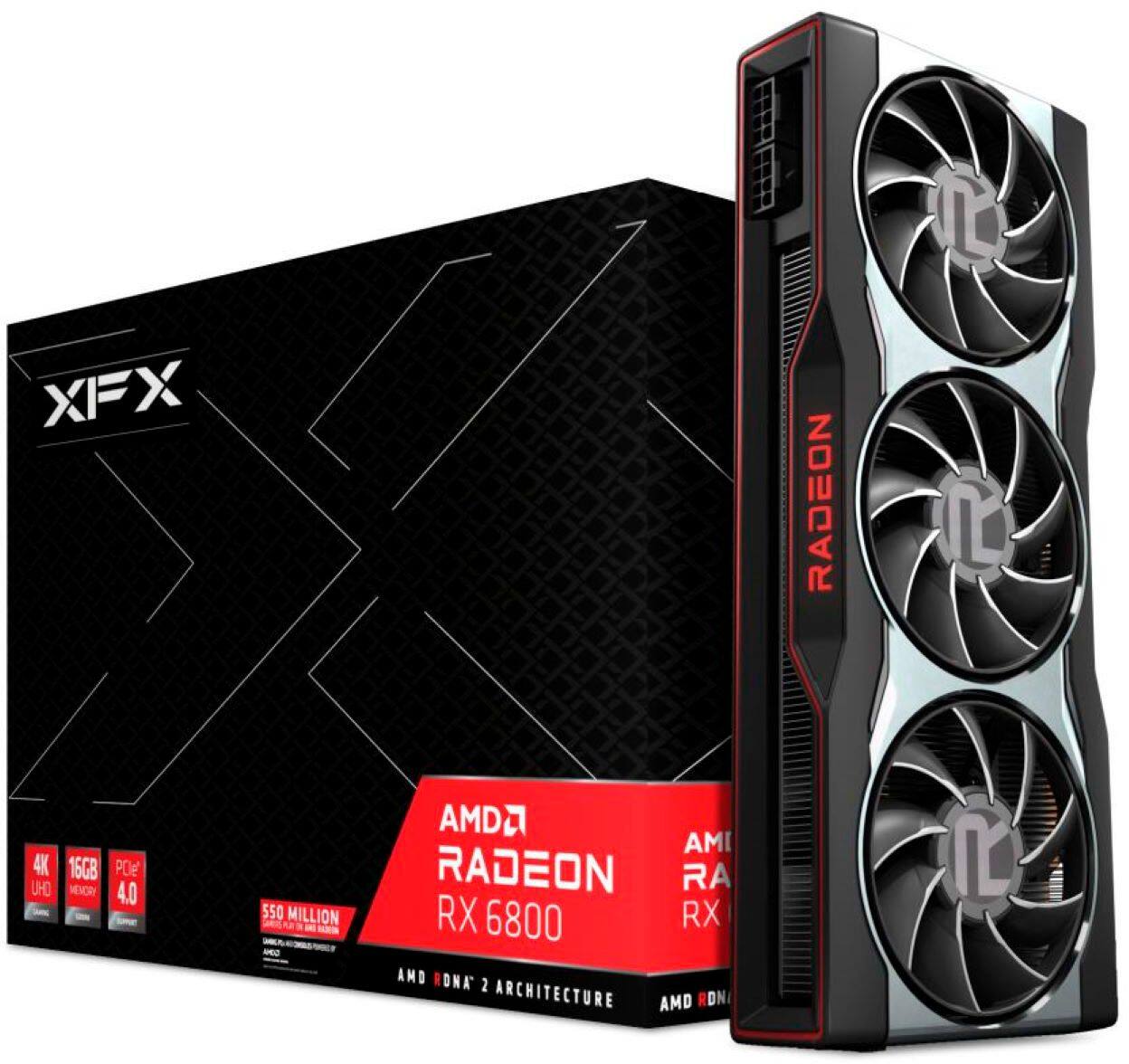 Best Buy: MSI AMD Radeon RX 6800 XT 16G 16GB GDDR6 PCI Express 4.0 Graphics  Card Black Radeon RX 6800 XT 16G