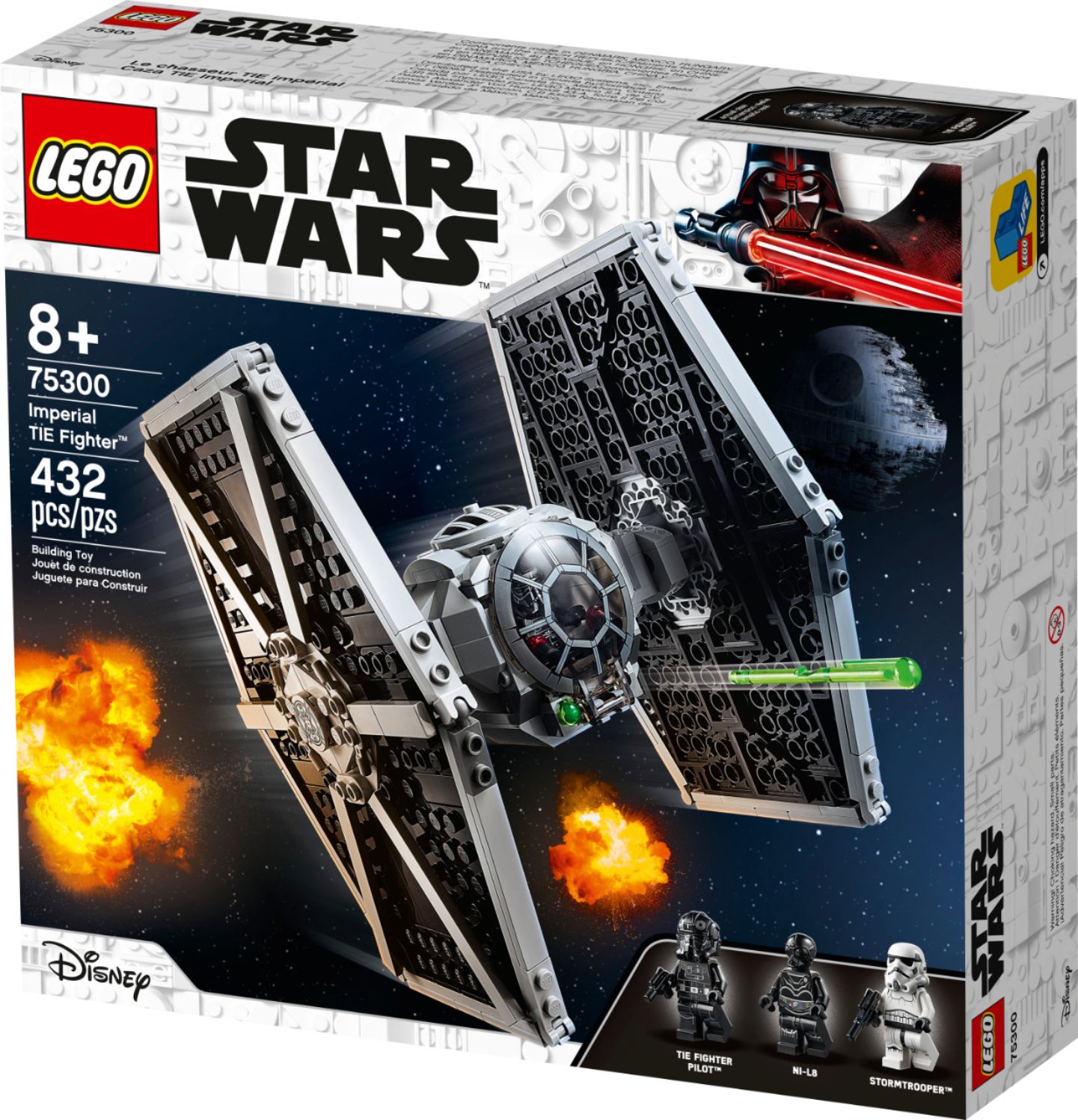 for sale online 432 Pieces LEGO Star Wars Imperial TIE Fighter 75300 Building Kit 