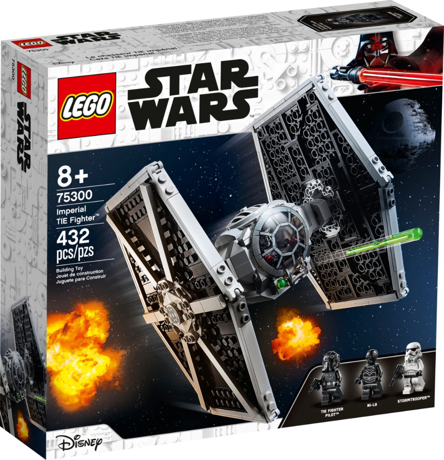 Left View: LEGO - Star Wars Imperial TIE Fighter 75300