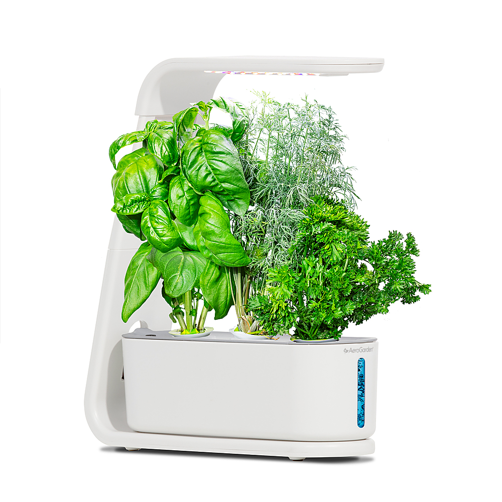 AeroGarden - Sprout - Easy Setup - Healthy cooking garden kit – 3 Gourmet Herb Pods included - White