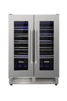 Thor Kitchen - 42 Bottle Dual Zone Built-in Wine Cooler - Stainless steel - Front_Zoom
