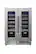 Front. Thor Kitchen - 42 Bottle Dual Zone Built-in Wine Cooler - Stainless Steel.