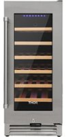 Thor Kitchen - 33 Bottle Built-in Dual Zone Wine and Beverage Cooler - Stainless Steel - Front_Zoom