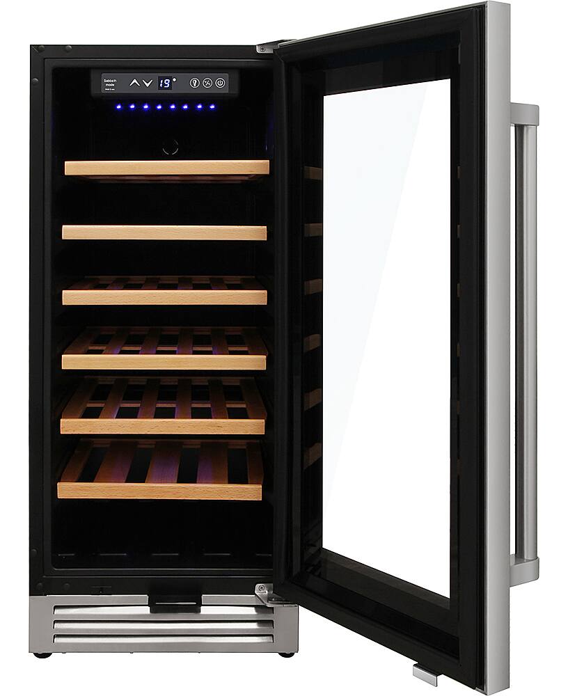 Alt View 11. Thor Kitchen - 33 Bottle Built-in Dual Zone Wine and Beverage Cooler - Stainless Steel.