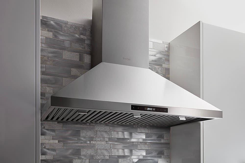Alt View 11. Thor Kitchen - 30” Convertible Range Hood - Stainless steel.