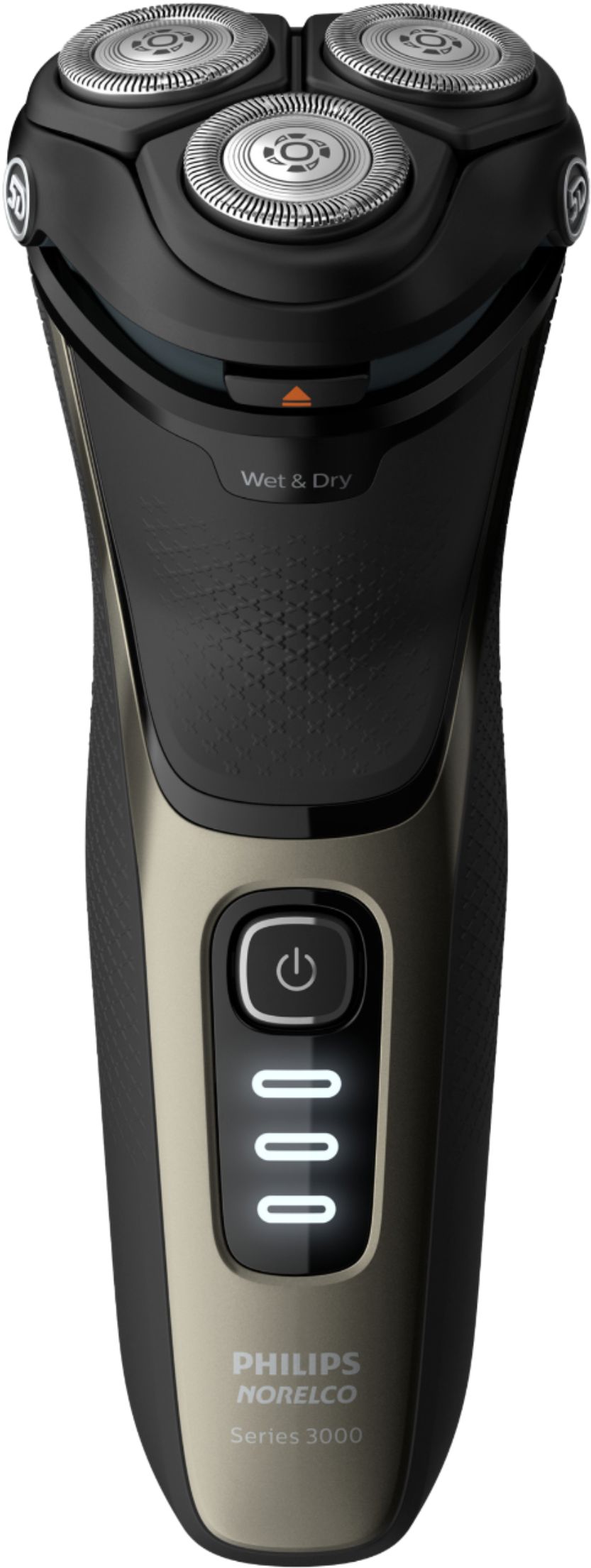 Angle View: Philips Norelco CareTouch, Rechargeable Wet & Dry Shaver with Pop-Up Trimmer, S3210/51 - Ash gold