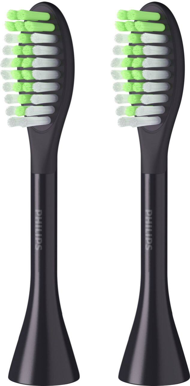 Alt View 11. Philips Sonicare - Philips One by Sonicare 2pk Brush Heads - Shadow Black.