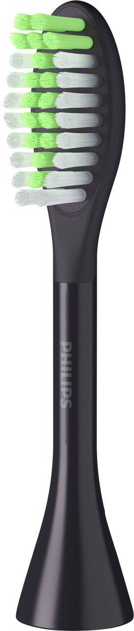 Alt View 12. Philips Sonicare - Philips One by Sonicare 2pk Brush Heads - Shadow Black.
