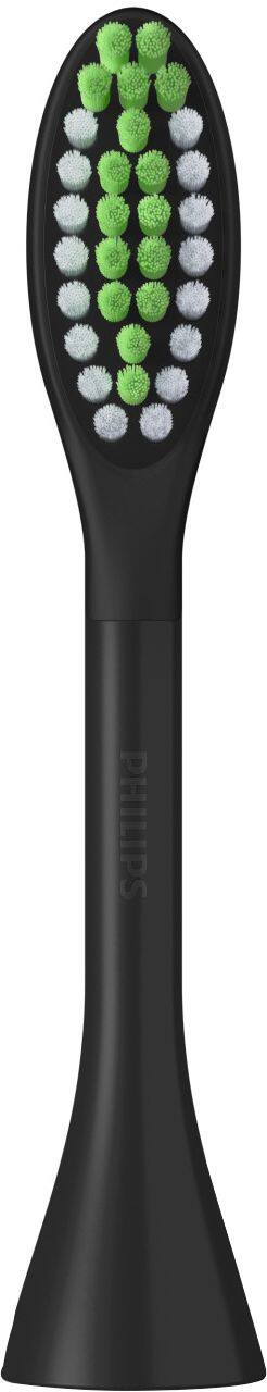 Alt View 14. Philips Sonicare - Philips One by Sonicare 2pk Brush Heads - Shadow Black.