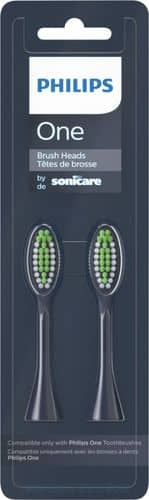 Philips One by Sonicare Replacement Electric Toothbrush Head - BH1022/04 - Midnight - 2pk