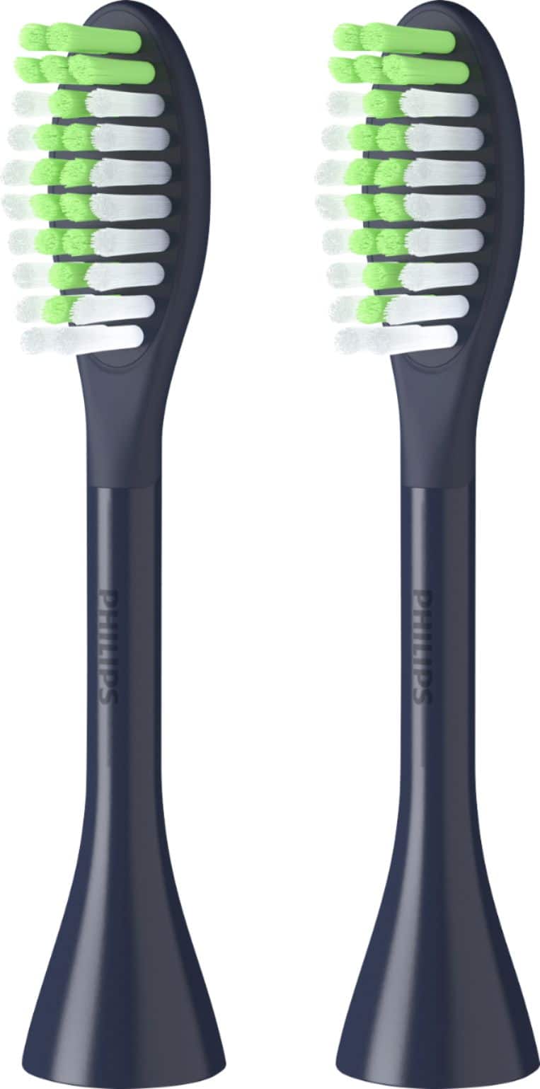 Alt View 11. Philips Sonicare - Philips One by Sonicare 2pk Brush Heads - Midnight Navy Blue.