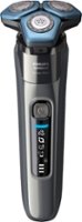 Philips Norelco Shaver 7100, Rechargeable Wet & Dry Electric Shaver with SenseIQ Technology and Pop-up Trimmer S7788/82 - Dark Chrome - Angle_Zoom