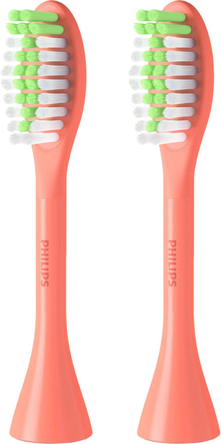 Alt View 11. Philips Sonicare - Philips One by Sonicare 2pk Brush Heads - Miami Coral.