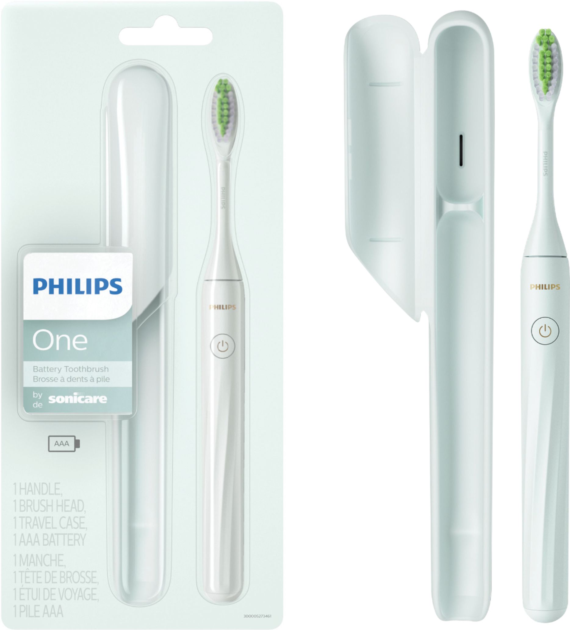 Can you replace the battery in a philips sonicare toothbrush Philips Sonicare Philips One By Sonicare Battery Toothbrush Mint Hy1100 03 Best Buy