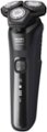 Left Zoom. Philips Norelco Shaver 5300, Rechargeable Wet & Dry Shaver with Pop-Up Trimmer, S5588/81 - Deep Black.