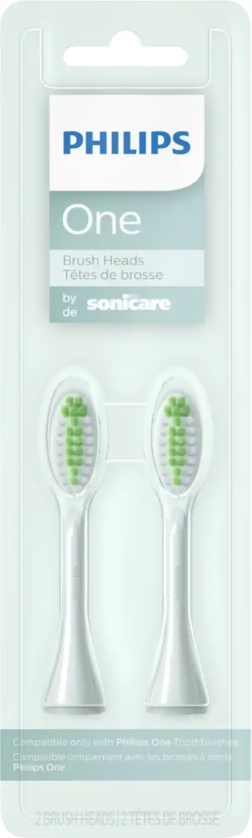 Philips Sonicare - Philips One by Sonicare 2pk Brush Heads - Mint Light Green