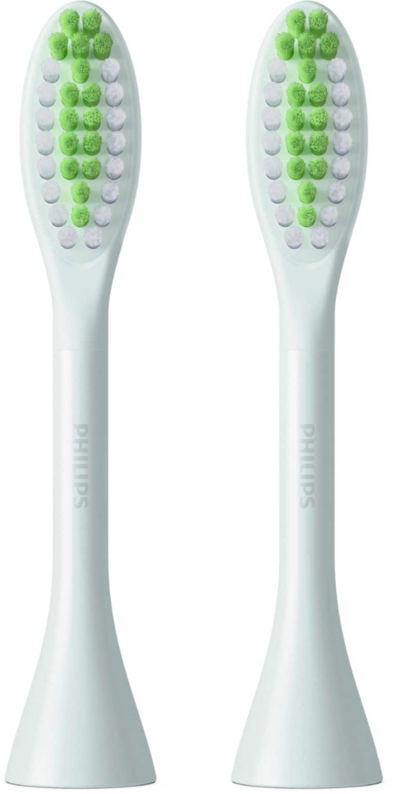 Alt View 12. Philips Sonicare - Philips One by Sonicare 2pk Brush Heads - Mint Light Green.