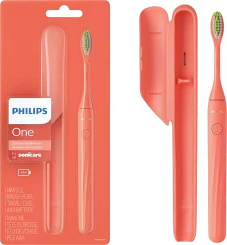 Philips One by Sonicare Battery Toothbrush - HY1100/01 - Coral