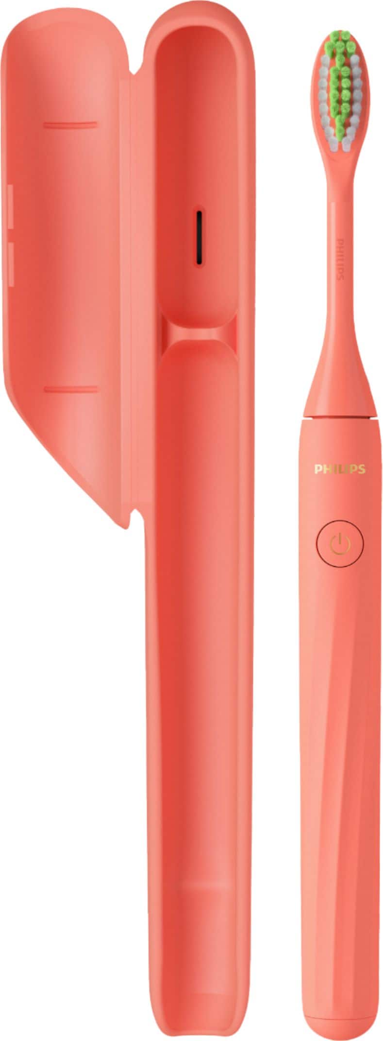 Angle. Philips Sonicare - Philips One by Sonicare Battery Toothbrush - Miami Coral.