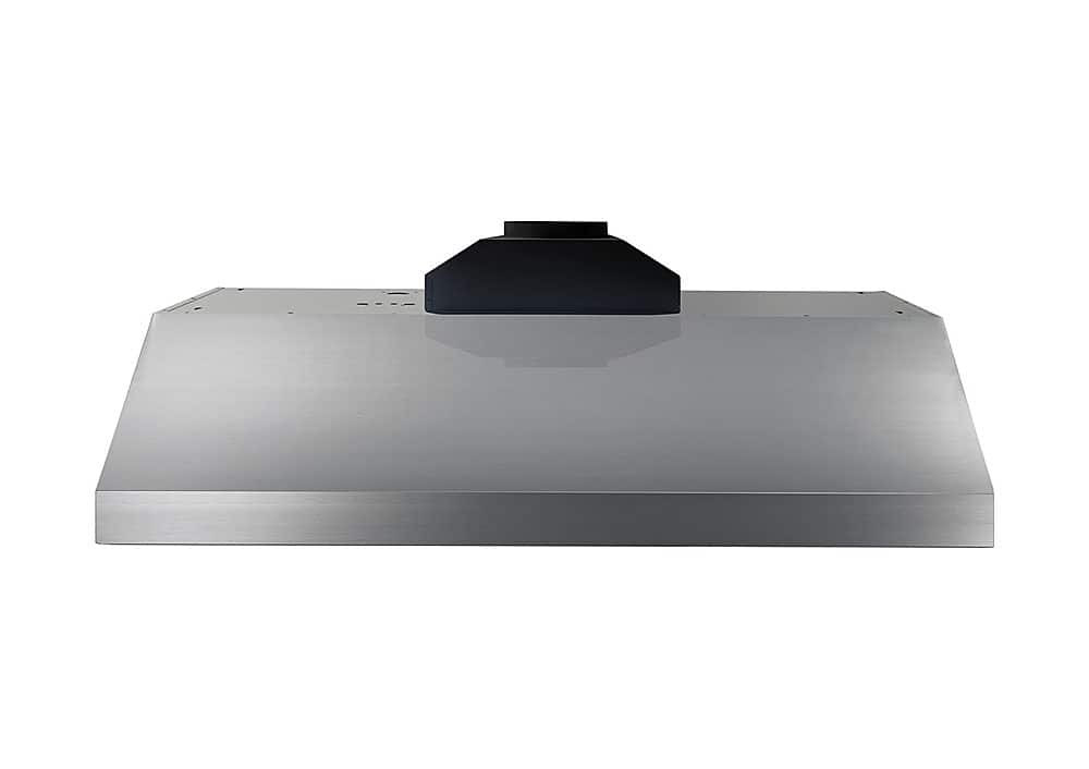 Front. Thor Kitchen - 48 Inch Professional Wall Mounted Range Hood, 11 Inches Tall - Stainless Steel.