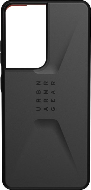 Front Zoom. UAG - Civilian Series Hard shell Case for Samsung Galaxy S21 Ultra 5G - Black.