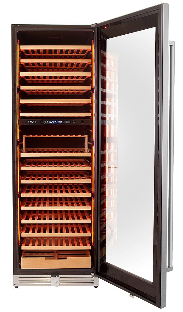 Alt View 14. Thor Kitchen - 162 Bottles Dual Zone Wine Cooler - Stainless Steel.
