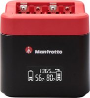 Manfrotto - ProCUBE Professional Twin Charger for Sony - Black - Front_Zoom
