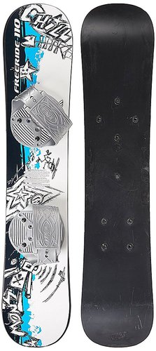 ESP 110 cm Graffiti Snowboard - Decorate with Included Markers and Stickers - Adjustable Bindings - Graphic