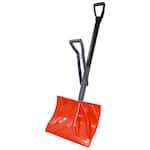 Bigfoot - 18" Combination Snow Shovel with Adjustable Ergonomic Handle –Adjusts to User’s Height - Orange