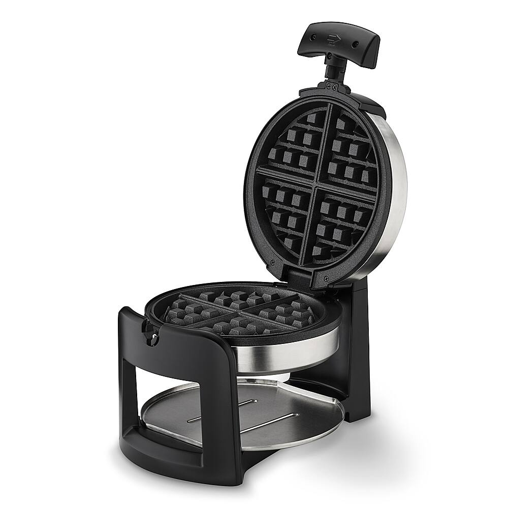 Alt View 12. Cuisinart - Round Flip Belgian Waffle Maker - Silver.