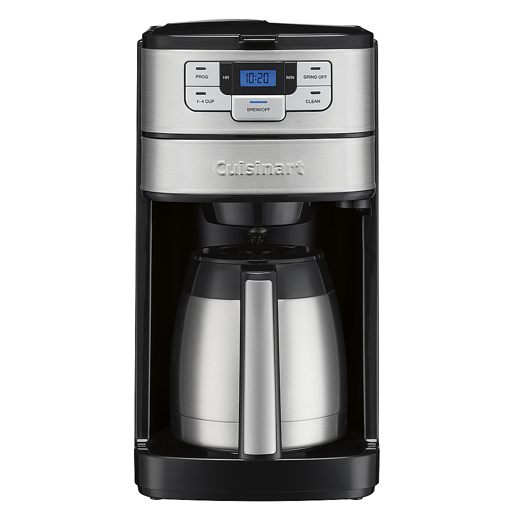 Cuisinart - Automatic Grind & Brew 10-Cup Thermal Coffeemaker - Black & Stainless