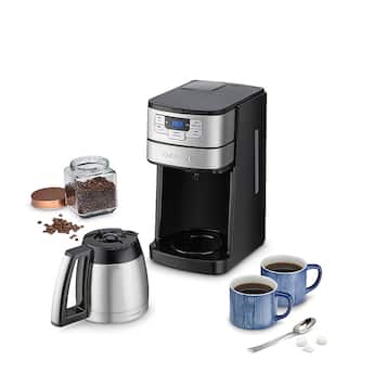 Cuisinart Automatic Grind & Brew 10 Cup Thermal Coffeemaker Black Cuisinart Automatic Grind & Brew 10 Cup Thermal Coffeemaker Black