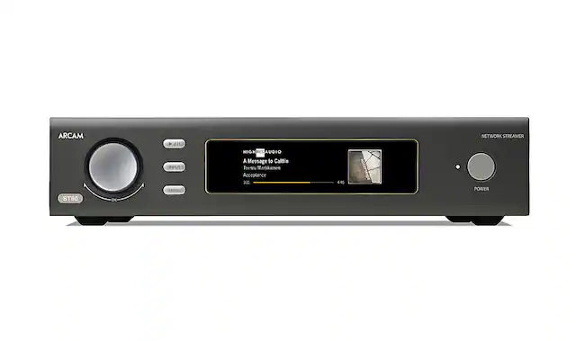 Front. Arcam - ST60 Audiophile Networked Audio Streamer - Gray.