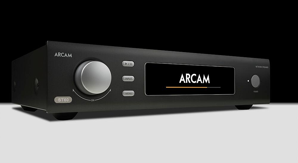 Left. Arcam - ST60 Audiophile Networked Audio Streamer - Gray.