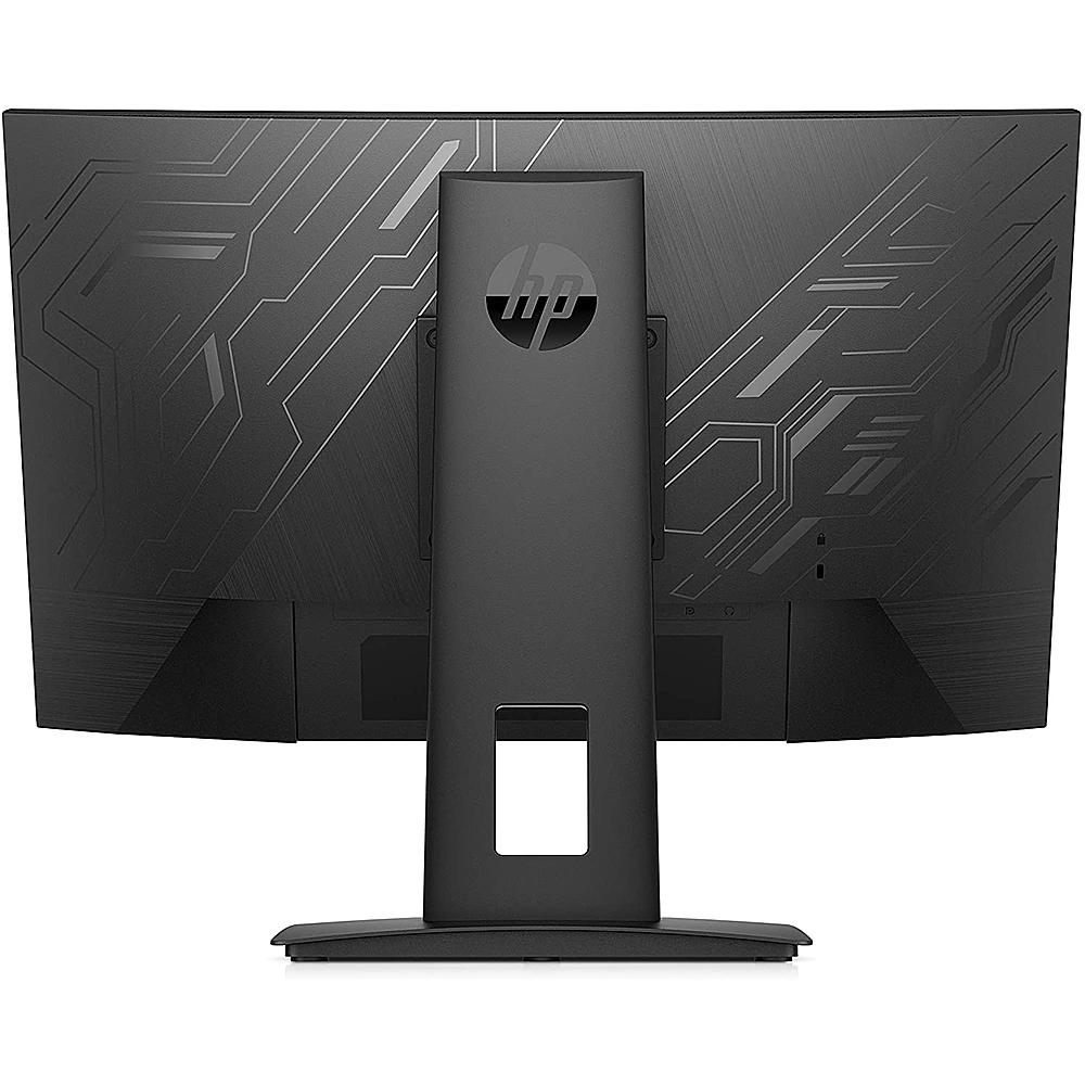 Back View: HP - 23.6" Curved FHD AMD FreeSync Gaming Monitor - Black