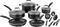 Cuisinart - 14-Piece Cookware Set - Black-Angle_Standard